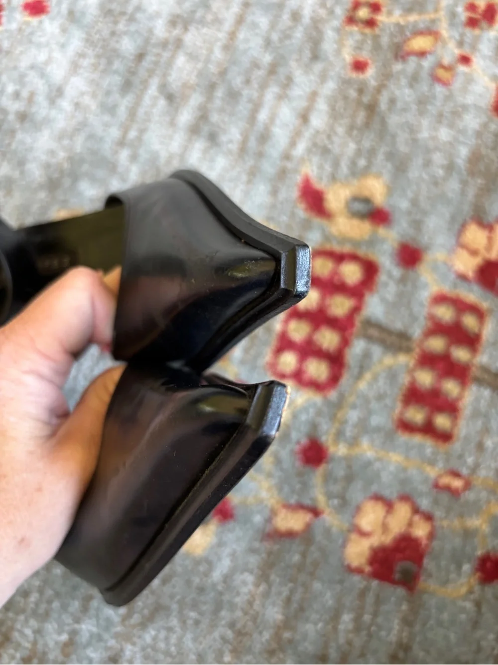 Pura Lopez leather stiletto heel 37.5/7